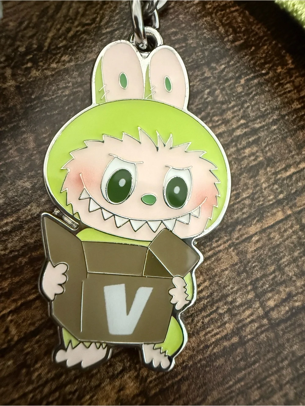 POPMART Labubu Letter “V” Keychain New